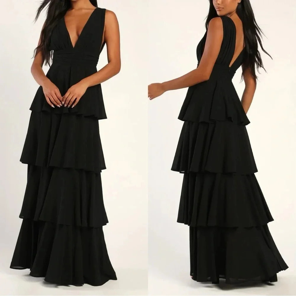 Lulu's Black Maxi Dress